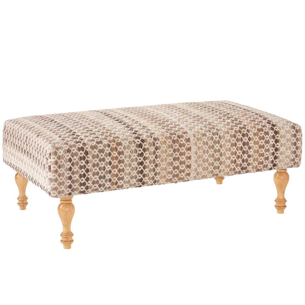 Poppy Rug Ottoman | Natural