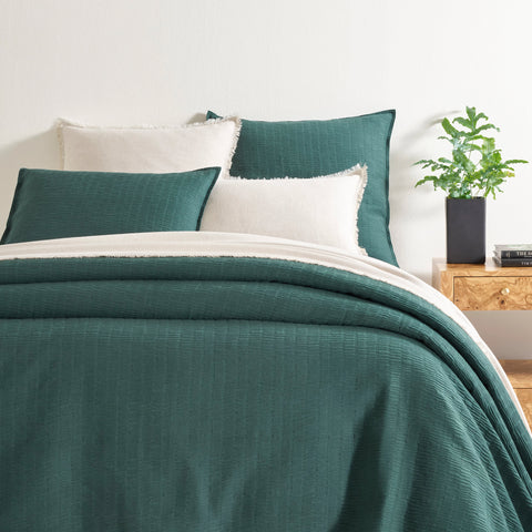 Roark Spruce Matelasse Coverlet