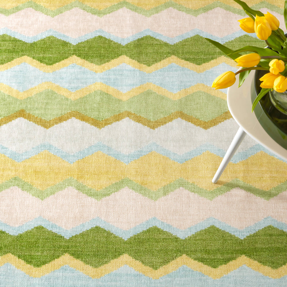 Safety Net Machine Washable Rug | Green