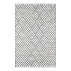 Crisscross Platinum Handwoven Indoor/Outdoor Rug