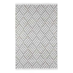 Crisscross Handwoven Indoor/Outdoor Rug | Platinum