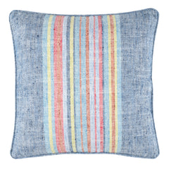 Clover Stripe Navy Decorative Indoor/Outdoor Pillow Cover