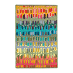 Paint Chip Multi Hand Micro Hooked Wool Custom Rug