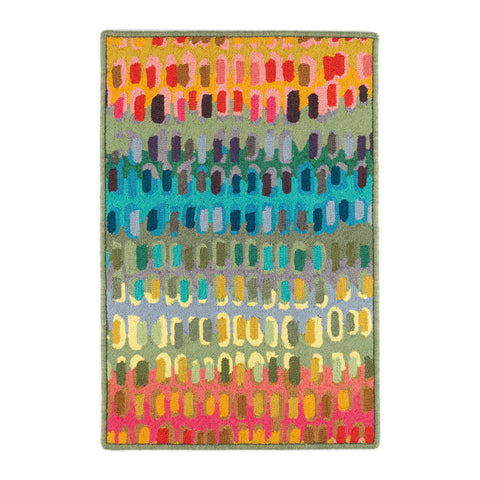 Paint Chip Hand Micro Hooked Wool Custom Rug | Multi