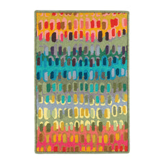 Paint Chip Hand Micro Hooked Wool Custom Rug | Multi