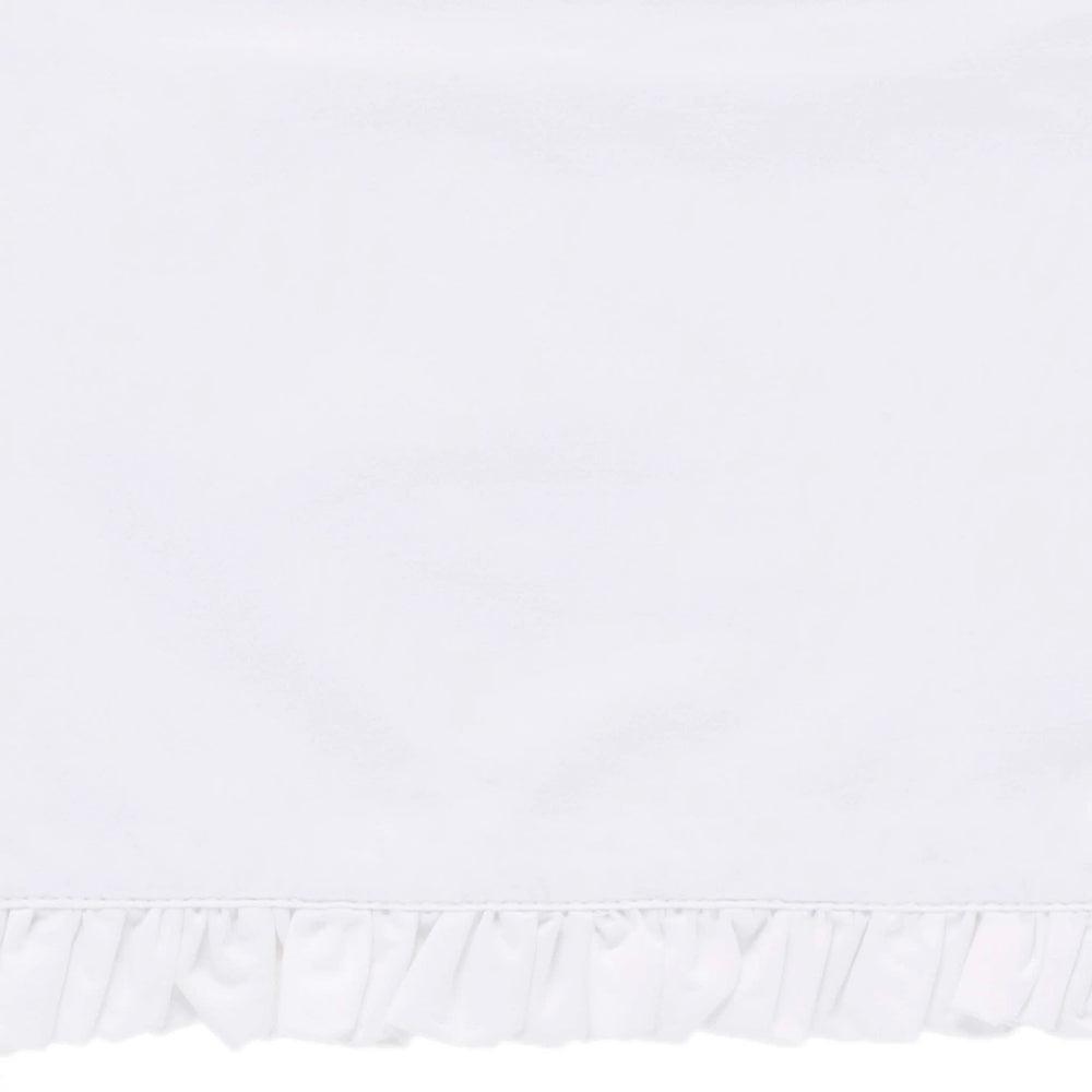 Classic Ruffle Sheet Swatch | White