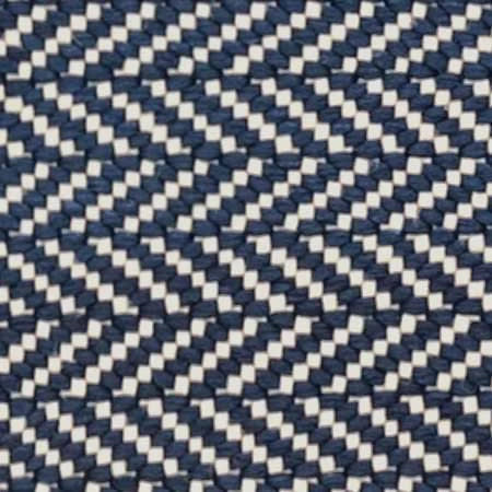 Herringbone Indigo Handwoven Cotton Rug Swatch