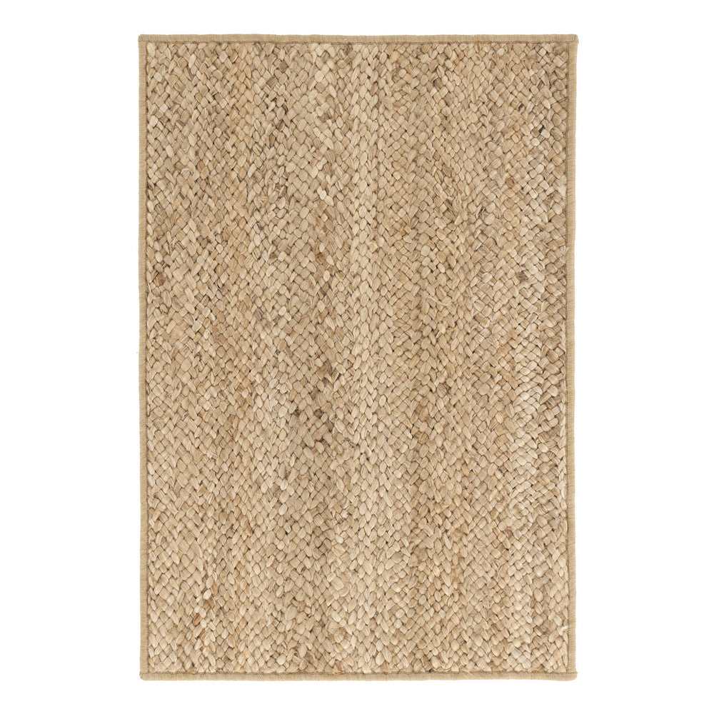 Collins Braided Woven Jute Custom Rug | Natural
