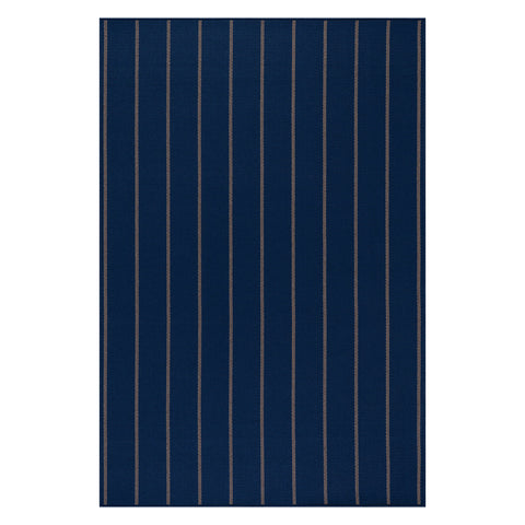 Riva Striped Coastal Indoor/Outdoor Custom Rug | Blue