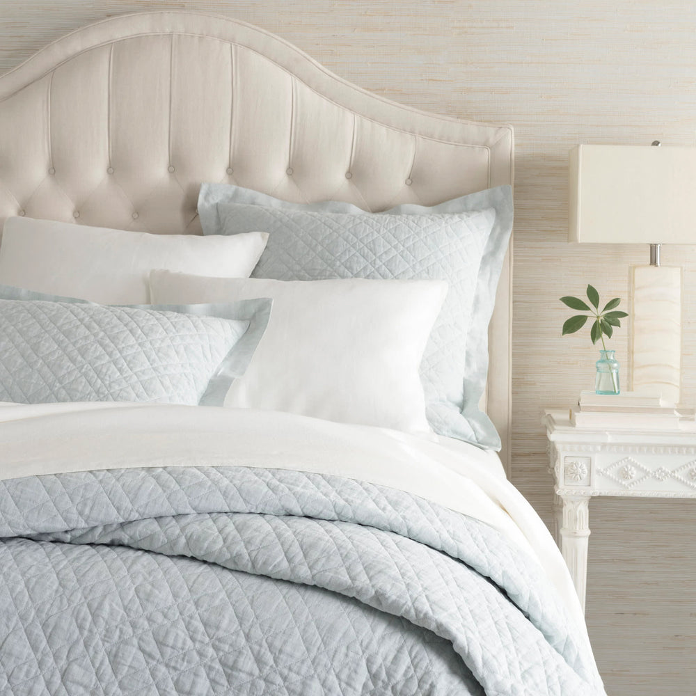 Washed Linen Quilt | Sky