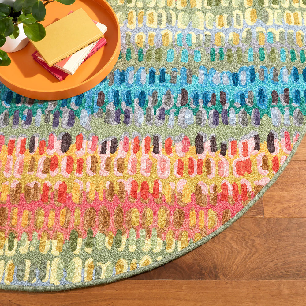 Paint Chip Hand Micro Hooked Wool Custom Rug | Multi