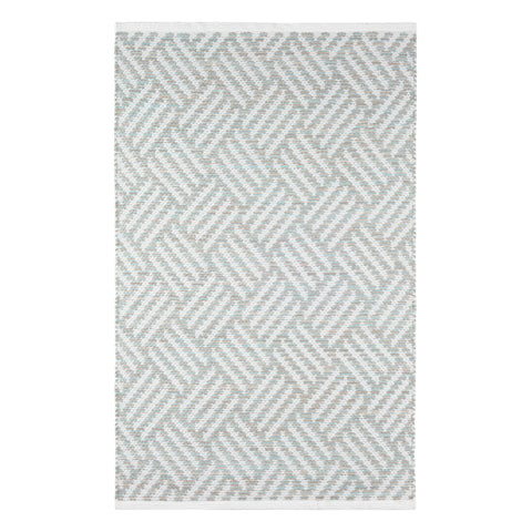 Crisscross Handwoven Indoor/Outdoor Rug | Ocean
