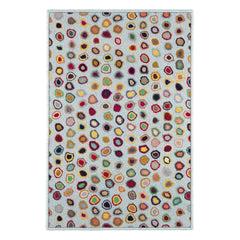 Cat's Paw Hand Micro Hooked Wool Custom Rug | Blue