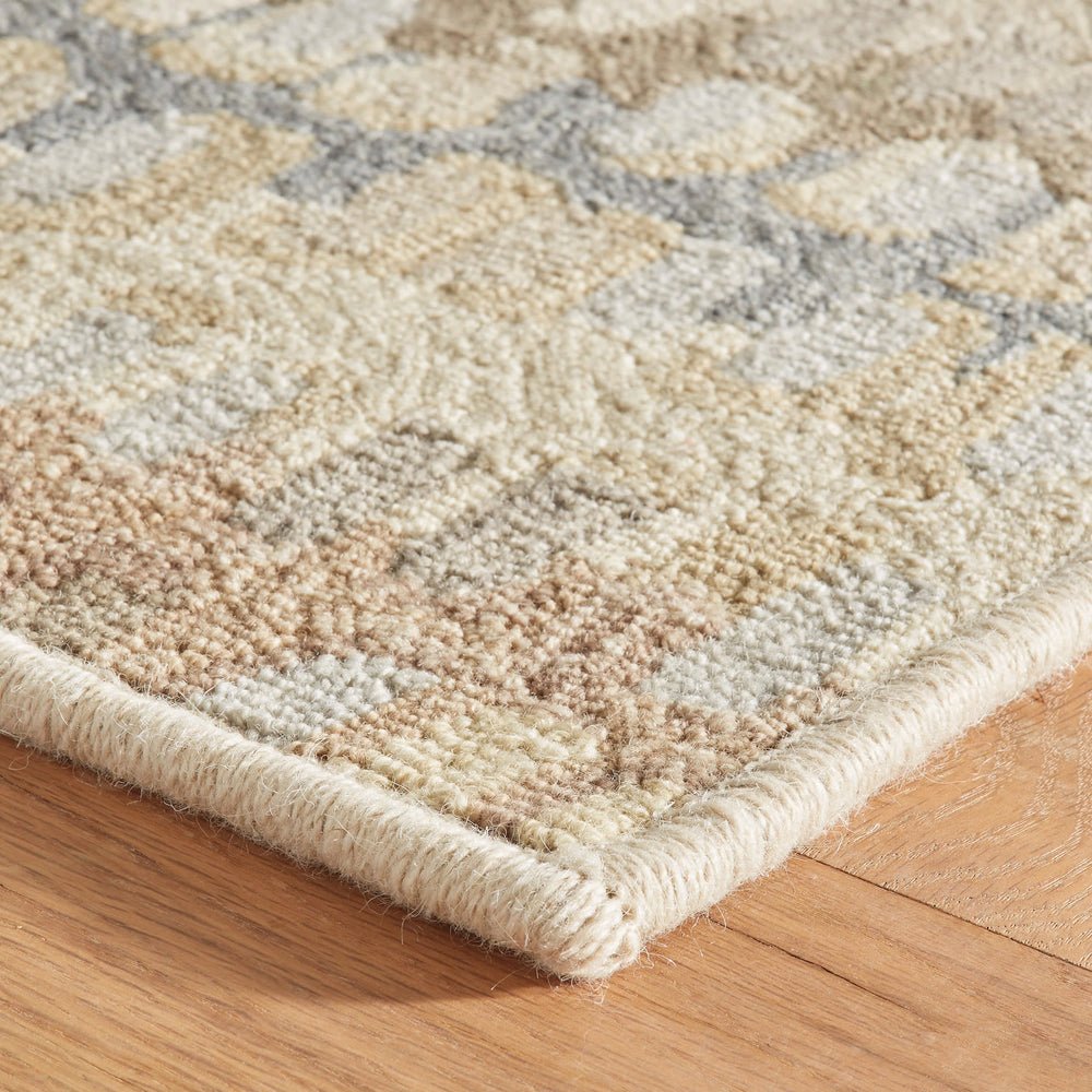 Paint Chip Hand Micro Hooked Wool Custom Rug | Natural