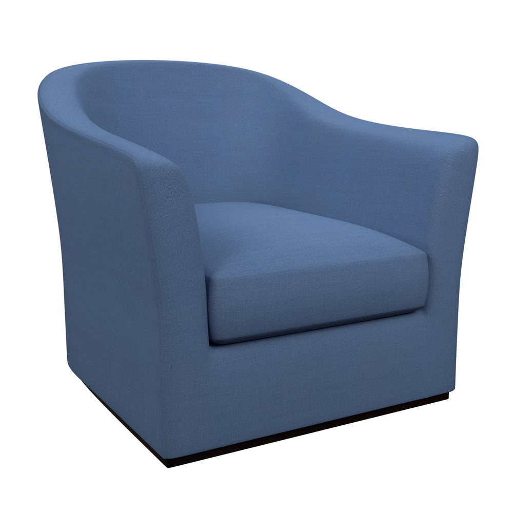 Thunderbird Swivel Chair | Estate Linen French Blue