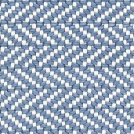 Herringbone Handwoven Indoor/Outdoor Rug Swatch | Denim/Ivory