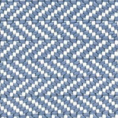 Herringbone Denim/Ivory Handwoven Indoor/Outdoor Rug Swatch