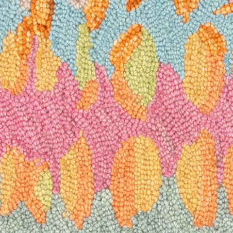 Paint Chip Hand Micro Hooked Wool Rug Swatch | Confetti