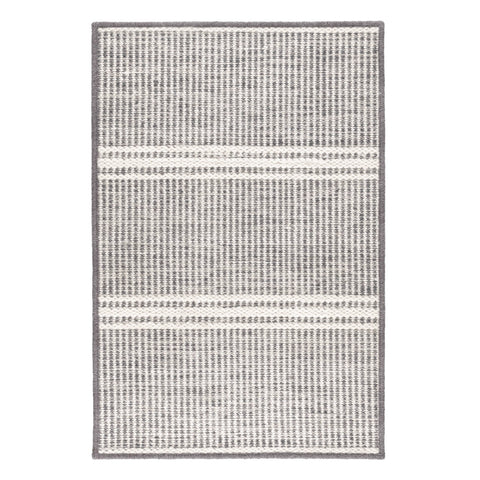 Malta Grey Handwoven Wool Custom Rug