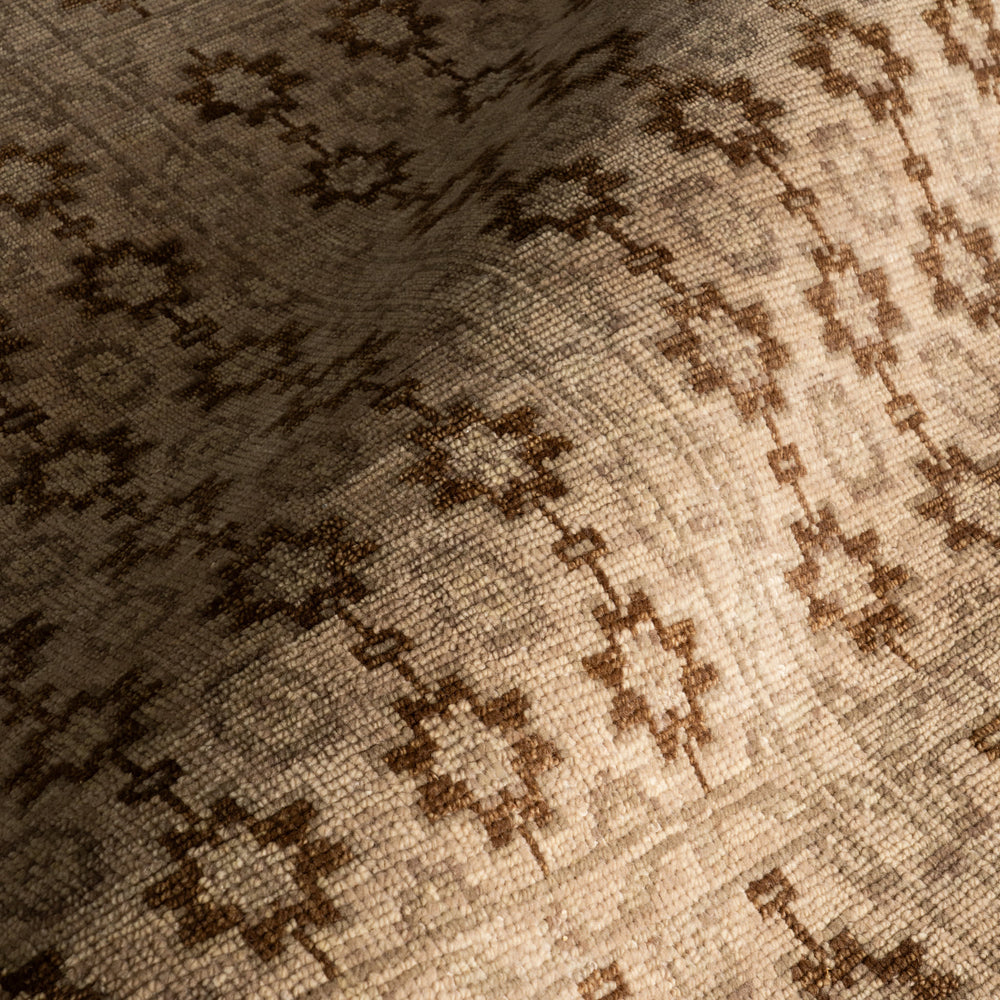 McGuire Hand Knotted Wool-Blend Rug | Sepia Brown