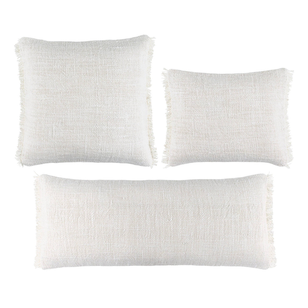 Griffin Linen Decorative Pillow Cover | Ivory