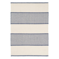 La Mirada Handwoven Cotton Rug | Navy