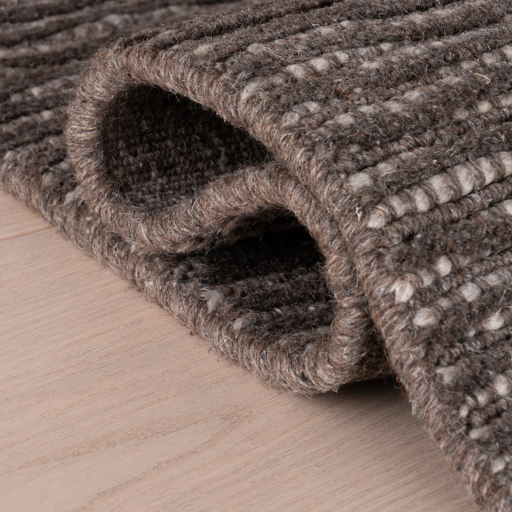 Rory Hand Loomed Wool-Blend Rug | Brown