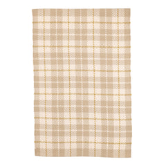 Lakeville Plaid Khaki Handwoven Indoor/Outdoor Rug