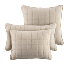 Monet Quilted Sham | Natural