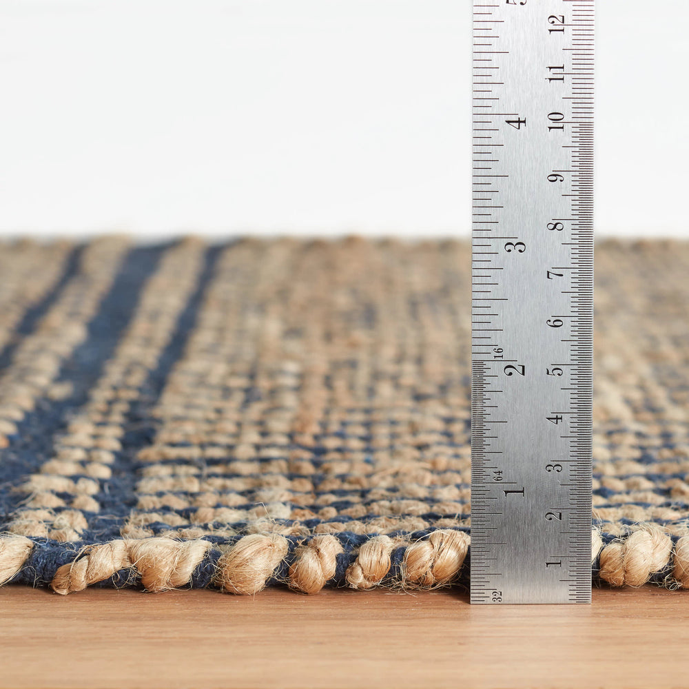 Arbor Handwoven Jute Rug | Navy