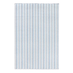 Lowell Blue Machine Washable Rug