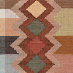 Solmira Southwestern Handmade Cotton Rug Swatch | Multicolor
