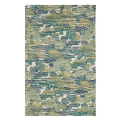 Ladycross Hand Hooked Wool Rug | Green