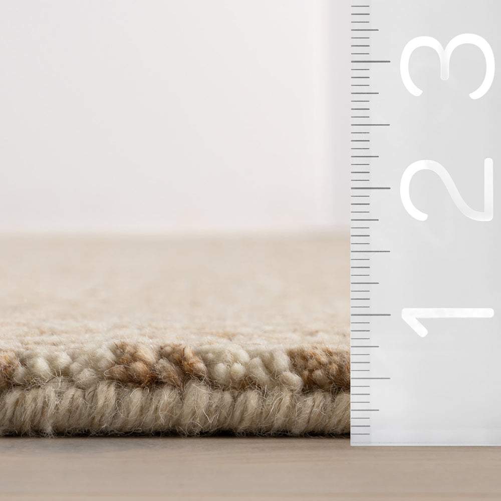 Pierce Hand Knotted Wool Rug Swatch | Wheat