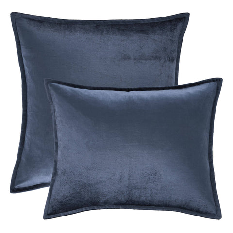 Panne Velvet Sapphire Decorative Pillow Cover