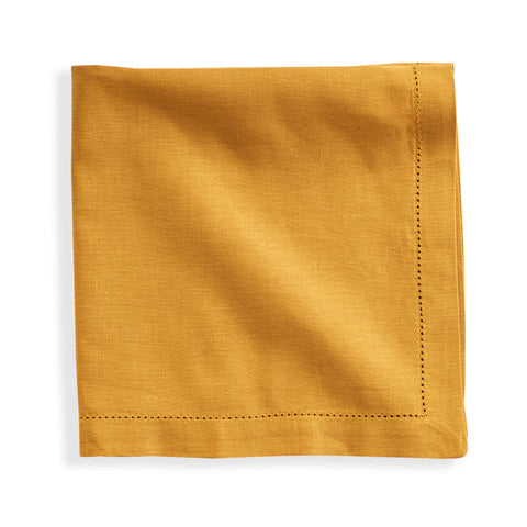 Haven Hemstich Ochre Napkin Set of 4