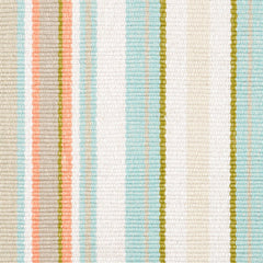 Daphne Stripe Sky Handwoven Cotton Rug Swatch