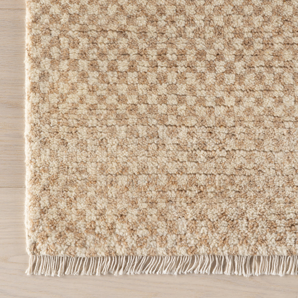 Pierce Hand Knotted Wool Rug Swatch | Wheat