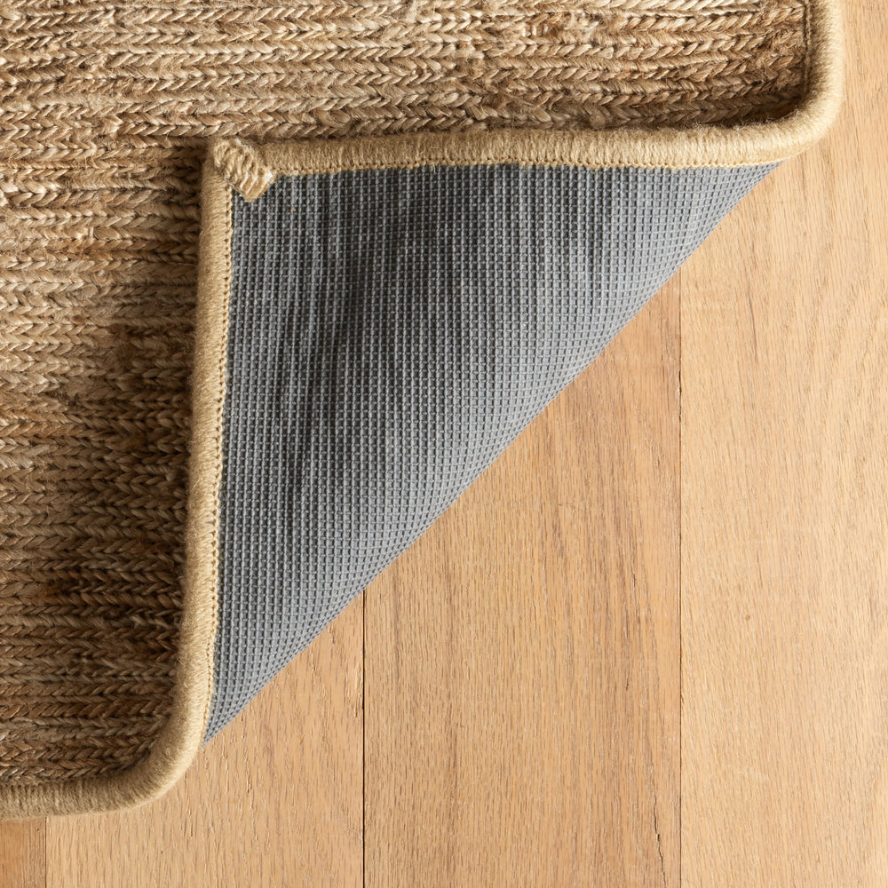 Willa Braided Woven Hemp Custom Rug | Natural