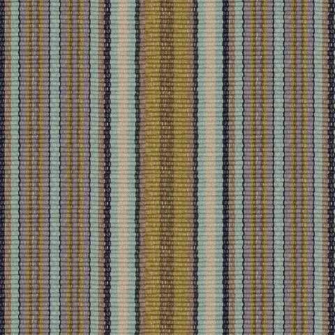 Treehouse Stripe Green Machine Washable Rug Swatch