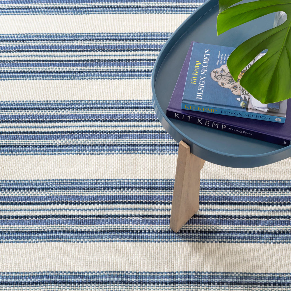 Road Runner Handwoven Indoor/Outdoor Rug | Blue