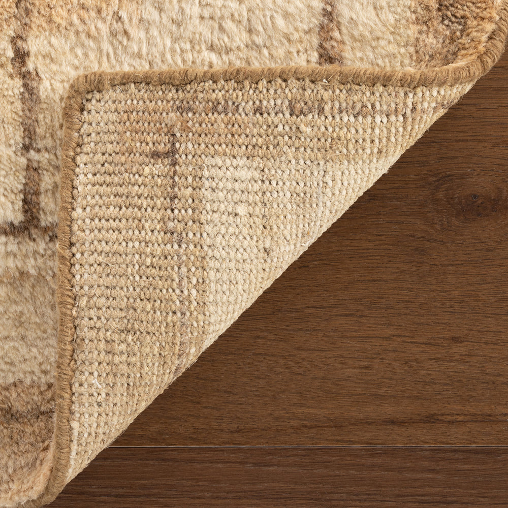 Mela Modern Bordered Rug | Brown