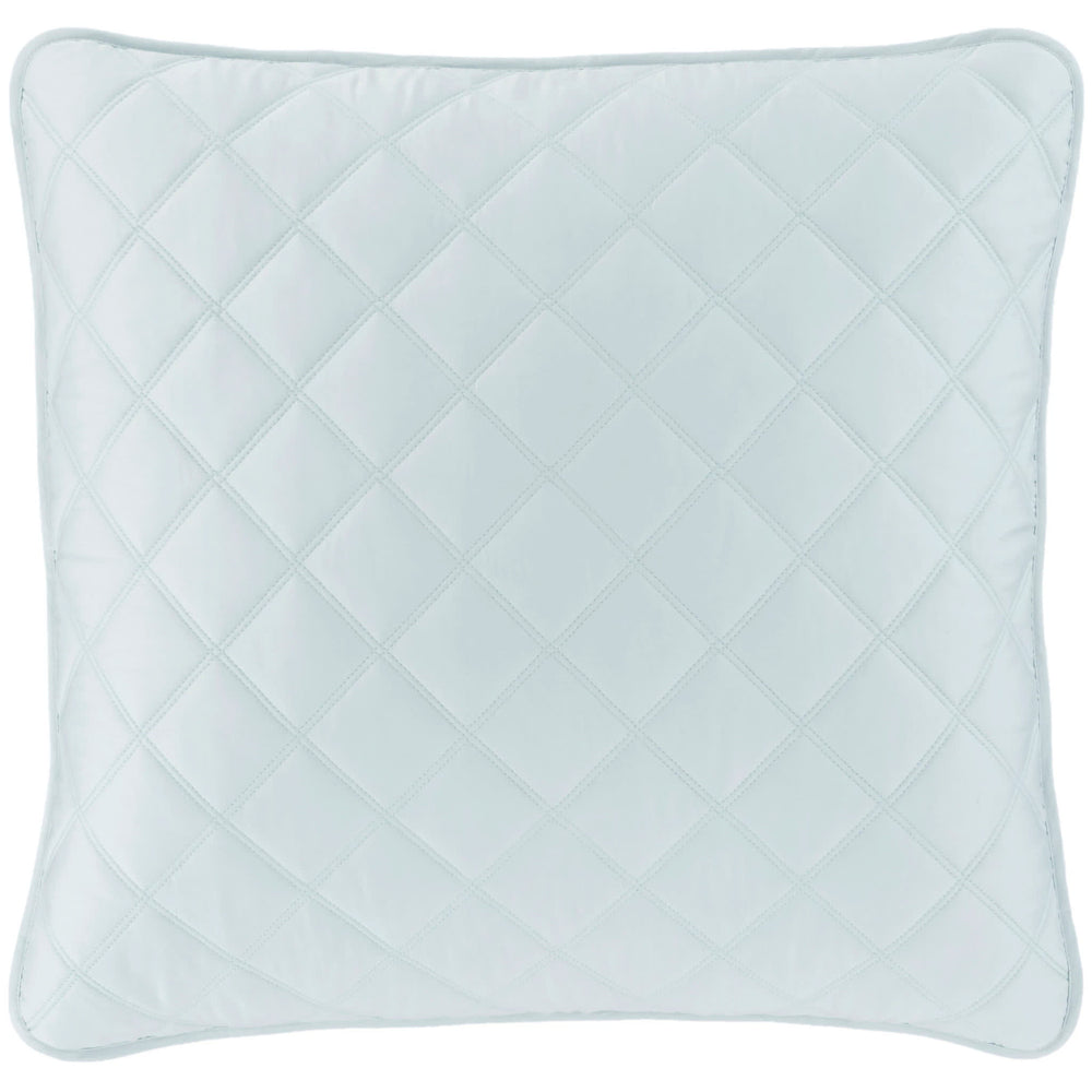 Quilted Silken Solid Sham | Robin's Egg Blue