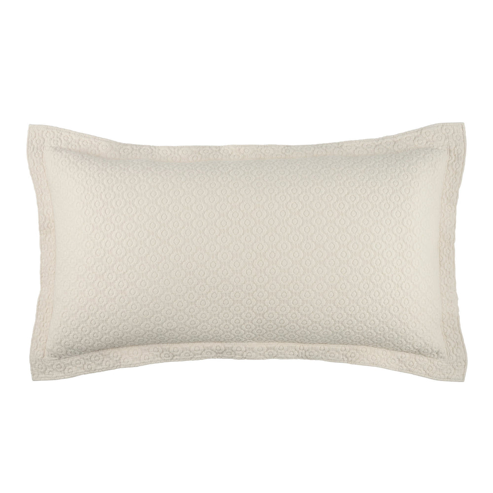 Intaglio Matelasse Sham | Ivory