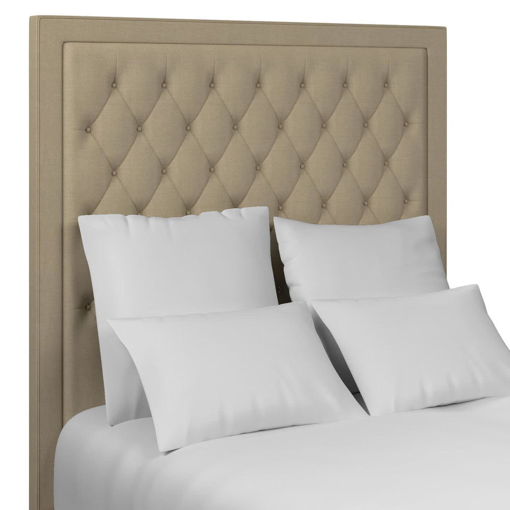 Stonington Tufted Headboard | Estate Linen Natural