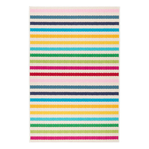 Rainbow Stripe Machine Washable Rug | Multi