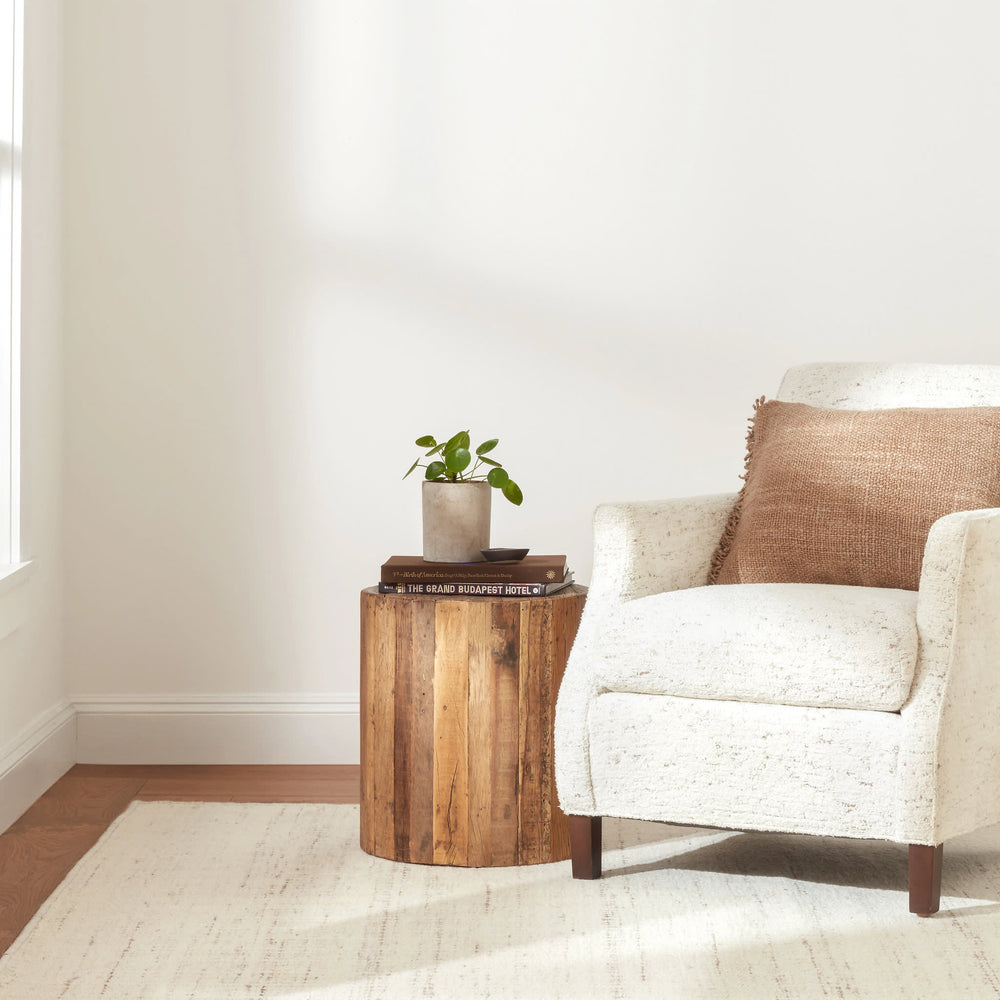 Ellis Woven Wool Custom Rug | Natural