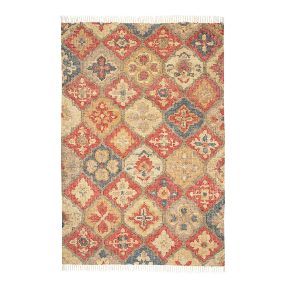 Pali Handwoven Jute Rug | Multi