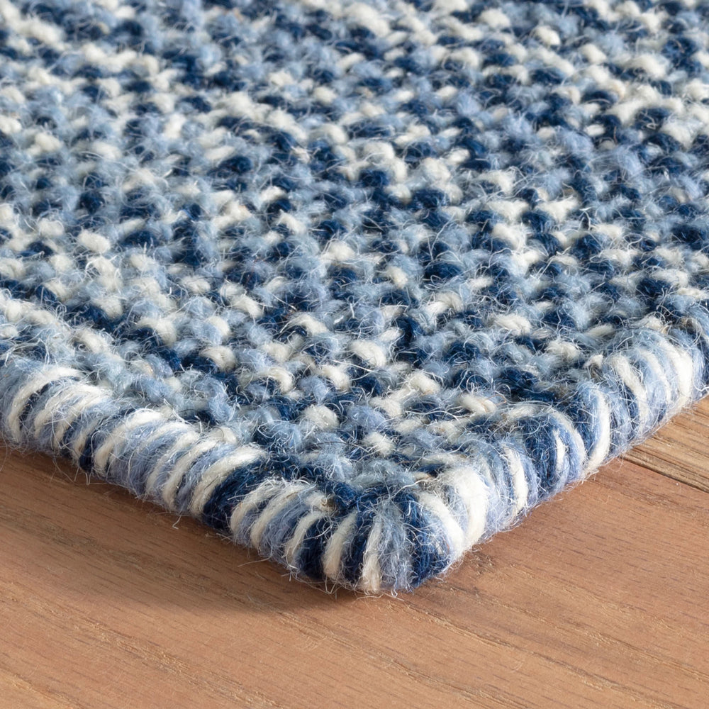 Bella Handwoven Wool Rug | Navy