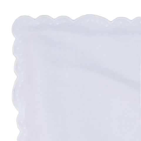 Airlie Embroidered  Sham Swatch | White